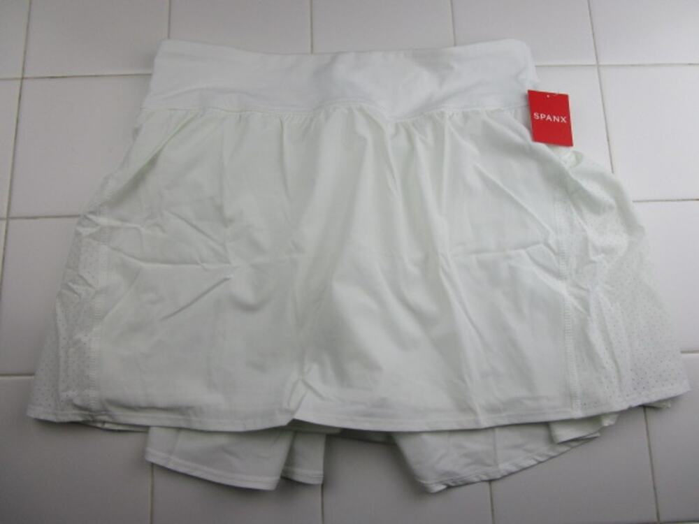 Spanx Get Moving Booty Boost 17" Skort White 50196R Women's XL Pickleball